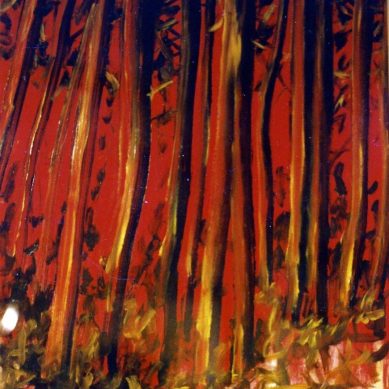 Red Forest - 1991 - Oil on paper - 70X100