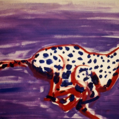 Cheetah Pois - 1990 - Oil on canvas - 100X70
